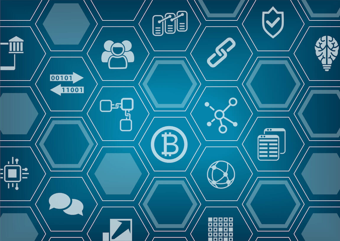 Blockchain symbolen