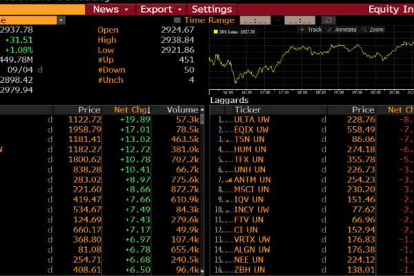 Movers SPX