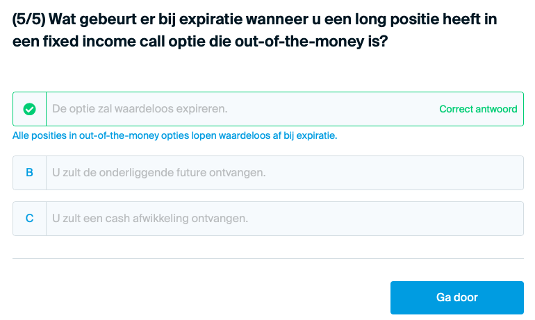 Fixed income call optie
