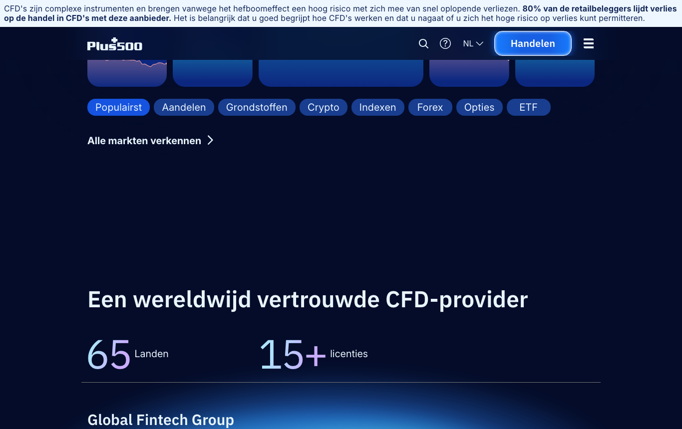 Plus500: aanbod en functies
