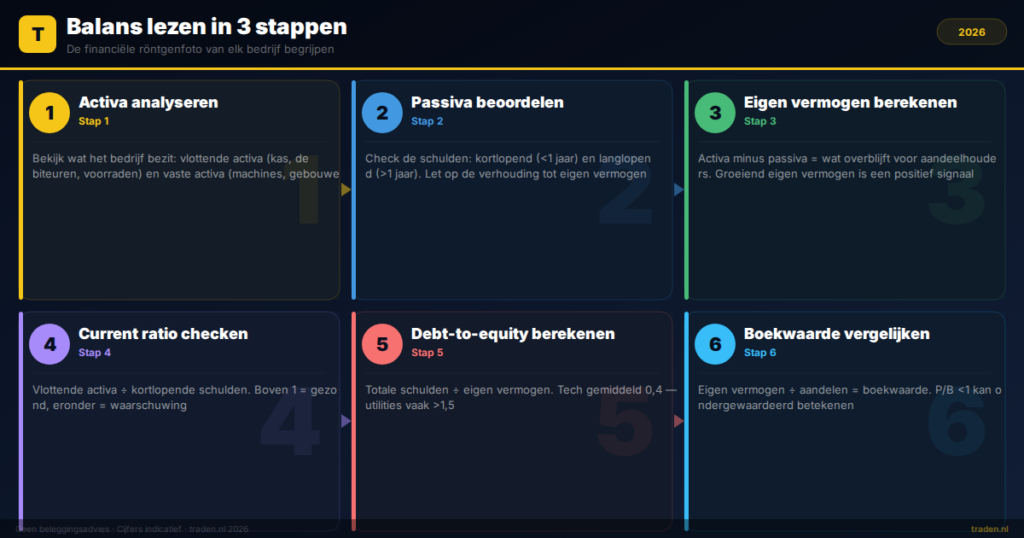Balans lezen in 3 stappen