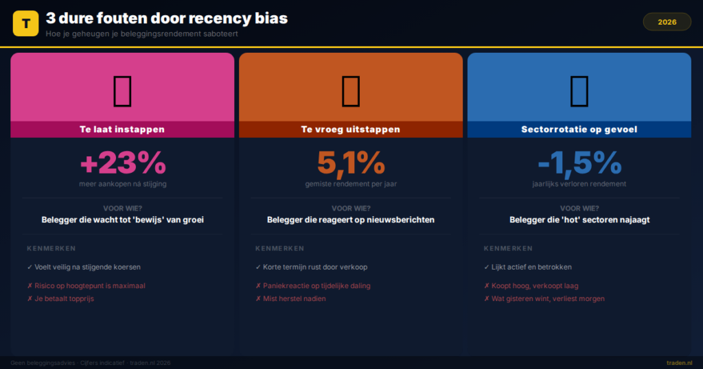 3 dure fouten door recency bias