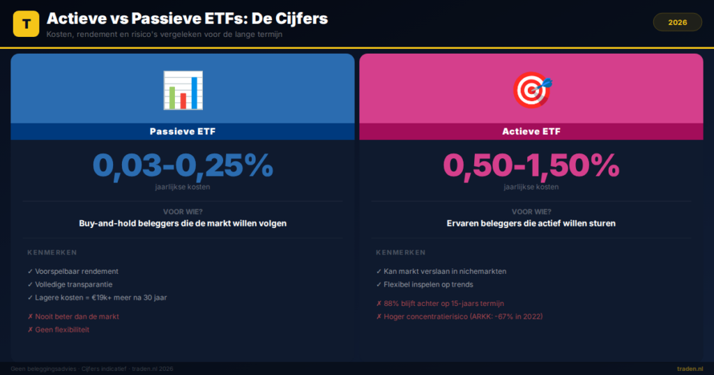 Actieve vs Passieve ETFs: De Cijfers