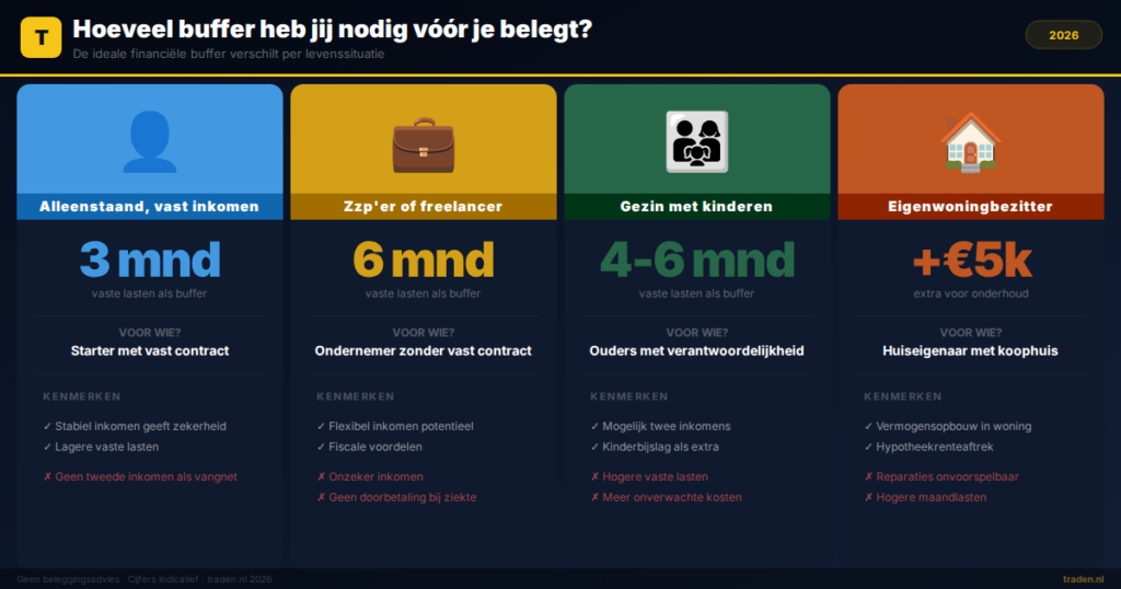 Hoeveel buffer heb jij nodig vóór je belegt?